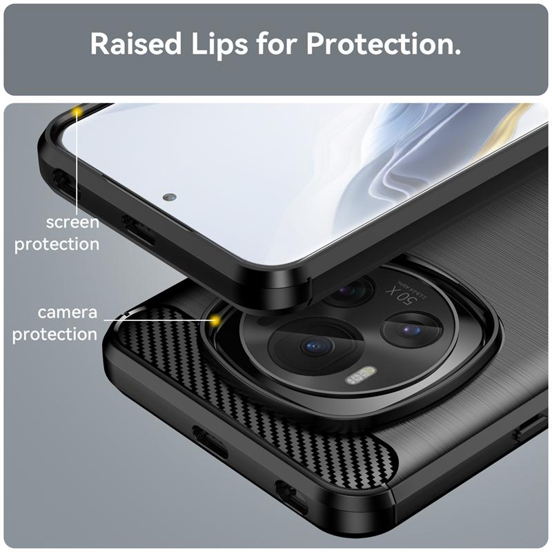 For Cover Huawei Honor Magic 6 Case Honor Magic 6 5G Capa New Shockproof Bumper Soft TPU Carbon Fiber Cover Honor Magic 6 Pro 5G