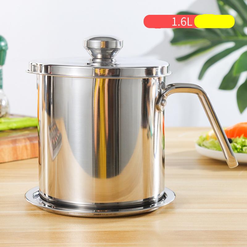 

Нержавеющая сталь масляный фильтр сито для жира резервуар для хранения большой емкости жироотделитель контейнер кувшин банка кухонные принадлежности для приготовления пищи