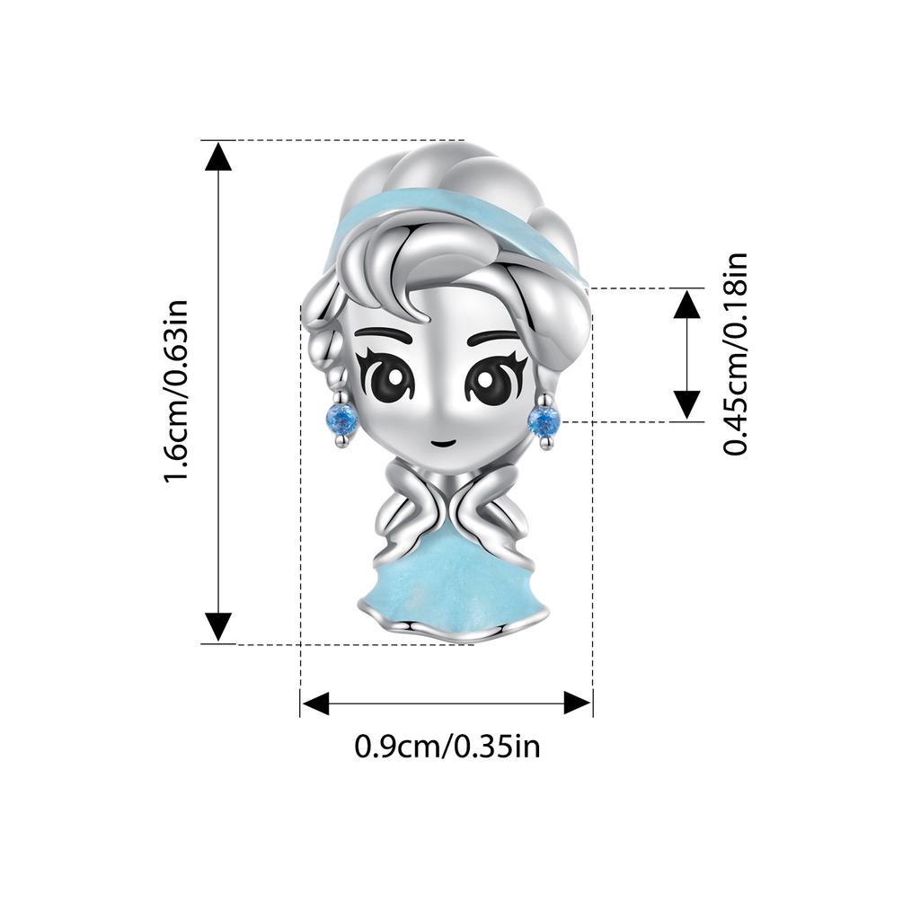 BISAER 925 Silver Dreamlike Fairytale Princess Charm Pumpkin Carriage Bead Fit Women Girl DIY Bracelet Fine Jewelry