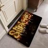 Band S-slipknot-S Classic Popular Long Floor Mat Flannel Door Mat Non-Slip Absorbent Washable Indoor Home Rug