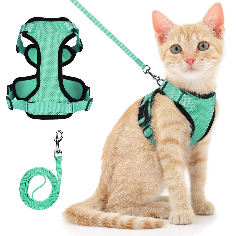 Cat Puppy Outdoor Walking Supplies Fashion Pet Harness And Leash Set For Small Dogs Cats Breathable Durable Kitten Harnesses