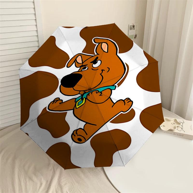 

1PC Warner cow print dog Automatic Open/Close Umbrella with Windproof, 19-Rib Sturdy Canopy, Durable Ribs1236A