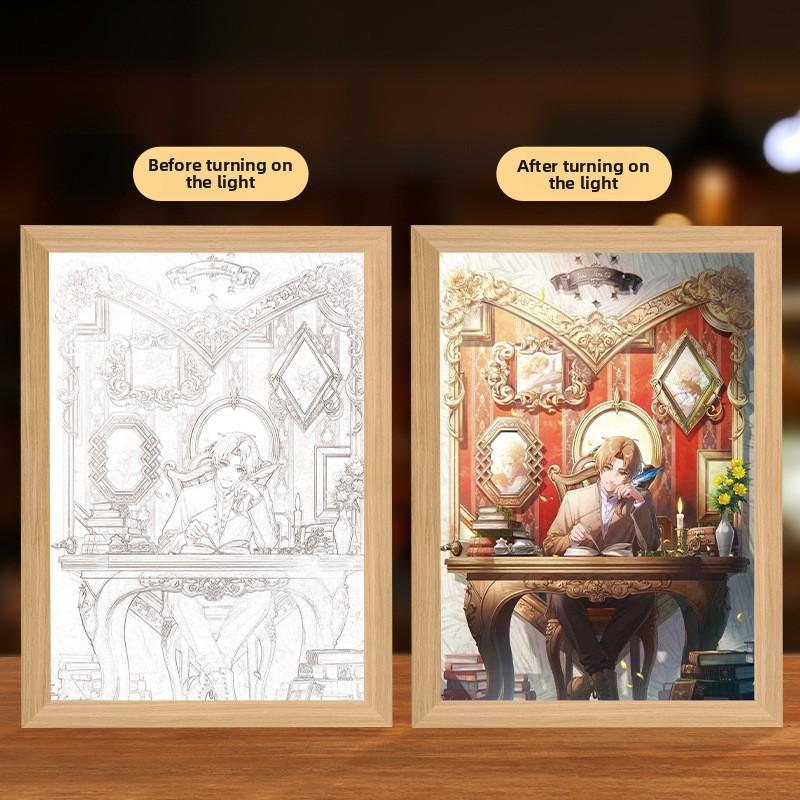 

23см/9.06дюйма Безработный Реинкарнация 3D Аниме Световая Картина Ночник Рокси Грейрат Периферийная Лампа Спальня Настольный Коллекционный Декор USB Plugged In Small