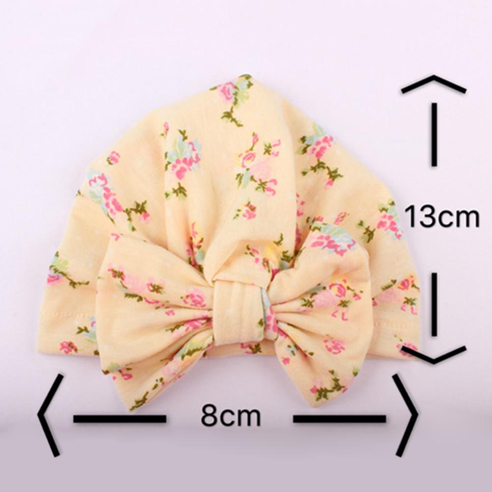 Children  Soft Cotton Warm Hat Delicate Bowknot Cap for Autumn Winter