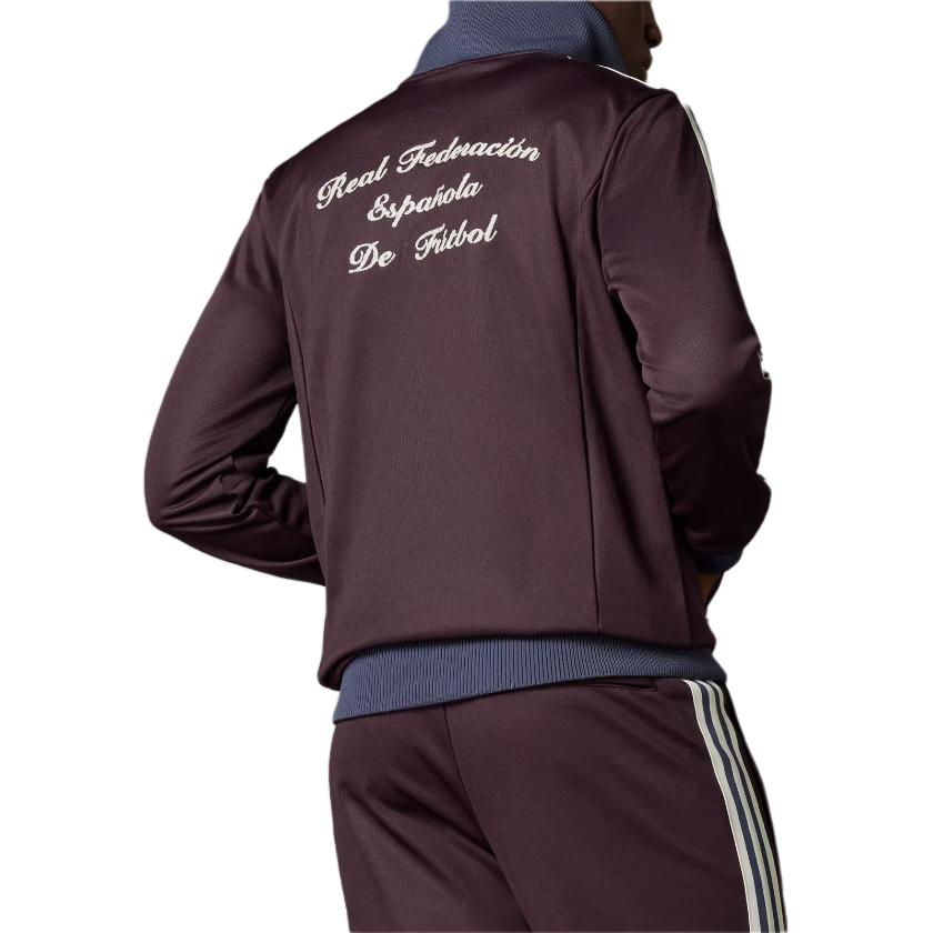 adidas Πρωτότυπο Μπουφάν Φόρμας Beckenbauer Ισπανία Ποδόσφαιρο Casual Culture Μπουφάν Ανδρικά Μπλούζες Μπορντό IU2136