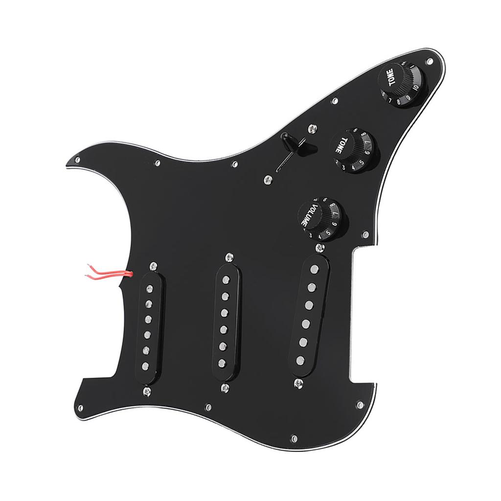 1 Set DIY Electric Guitar Kits Pickguard Back Cover Bridge System for ST Style Guitars