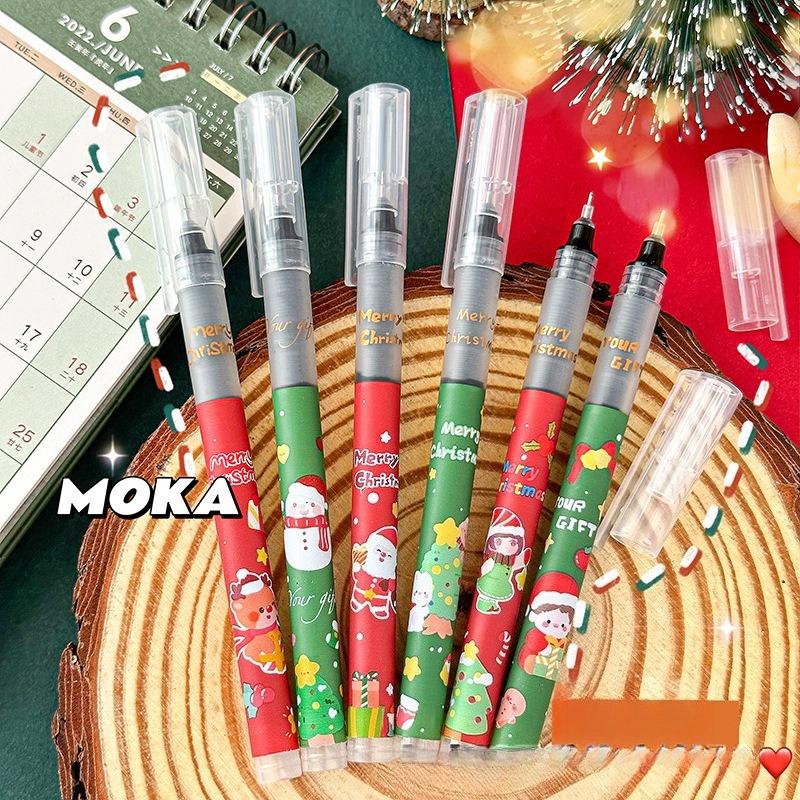

24pcs Christmas Cartoon Ballpoint Pen Gift Favor AnimalBirthday Party Favors Student Prize Gift Christmas Guest Giveaways Comfortable Grip Stationery Random style