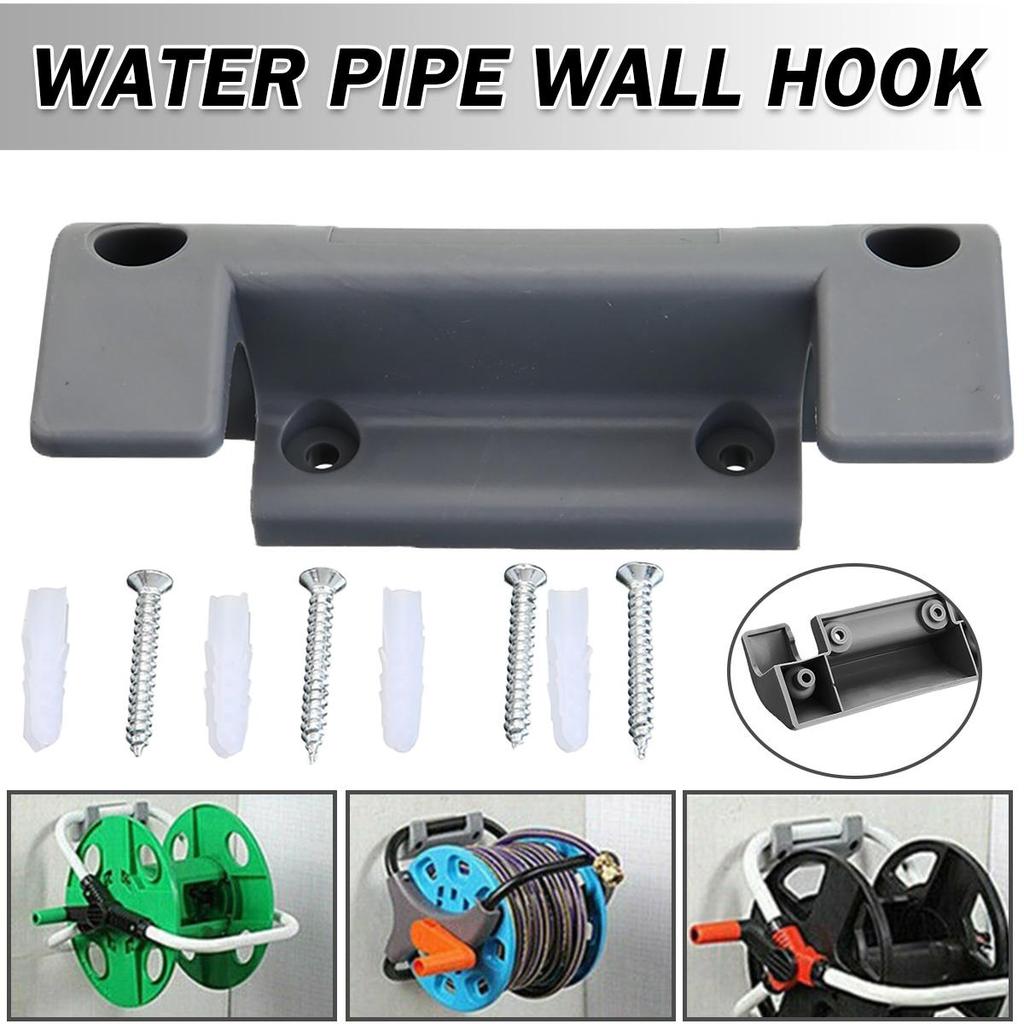 Wall Mounted Water Hose Pipe Reel Holder Garden Storage Tidy Pipe Fixing Bracket