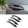 Carbon Fiber 5PCS Exterior Door Handle Cover Trim For Hyundai Tucson 2021 2022