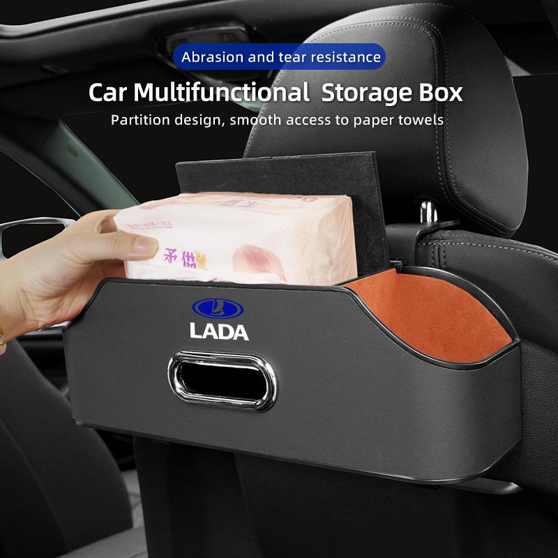 Car Backseat Hanging Seat Hook Storage Box Tissue Box For Lada Priora Sedan Sport Kalina Vesta Niva Largus Vaz Samara 2110