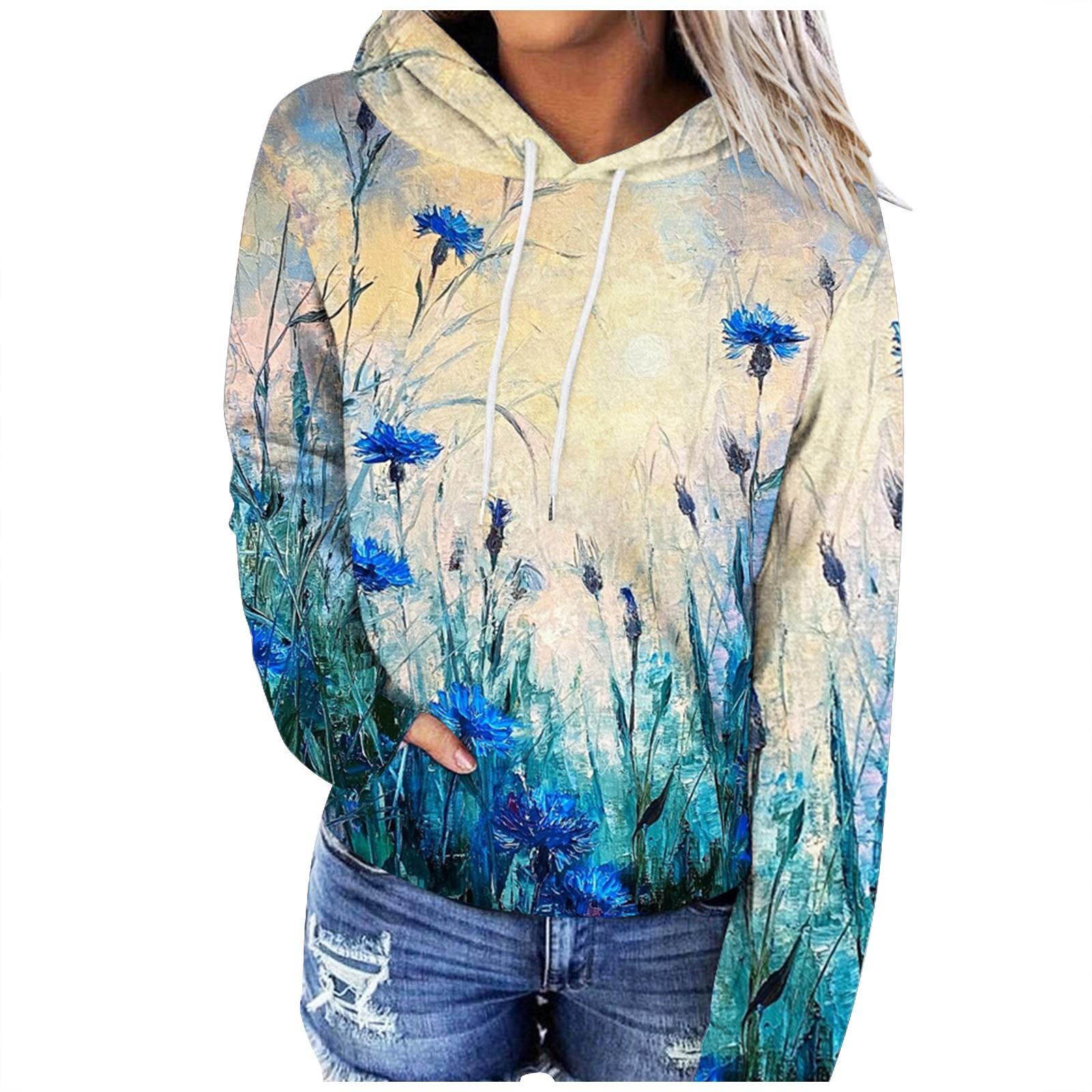 

Женская повседневная спортивная куртка с капюшоном и принтом в 3D-стиле в европейском и американском стиле с длинными рукавами XXL