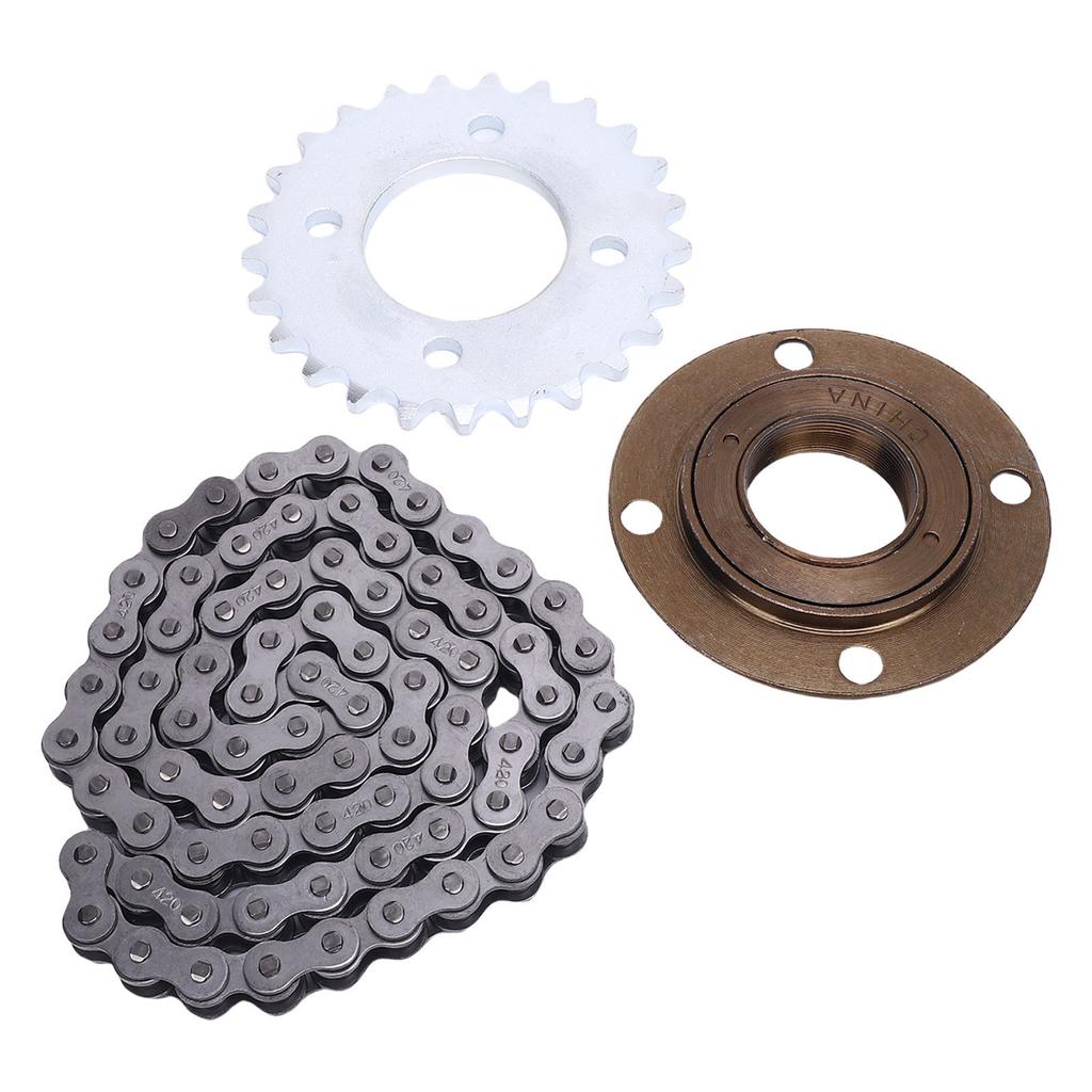 Pinion 25T Roată liberă fără dinți 76 Verigi Set Lanț 420 pentru Mini Bike Go Kart ATV Vehicul Off Road