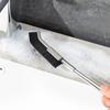 Crevice Brush Long Handle Easy Cleaning Narrow Gaps Stainless Steel Nylon Bristles Multi-angle Cleaning Brush