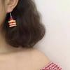 Lovely Strawberry Cake Earrings for Girls Handmade Food Shaped Ear Ornament