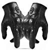 Leather Gloves Harley Motorcycle Gloves Outdoor Riding Warm Touch Screen Men's and Women's Protective Case Design Gloves