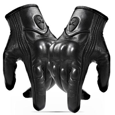 Kožené rukavice Harley Motocyklové rukavice Outdoorové aktivity Jízda Teplé Dotyková obrazovka Pánské a dámské Bezpečnostní Designový obal Rukavice