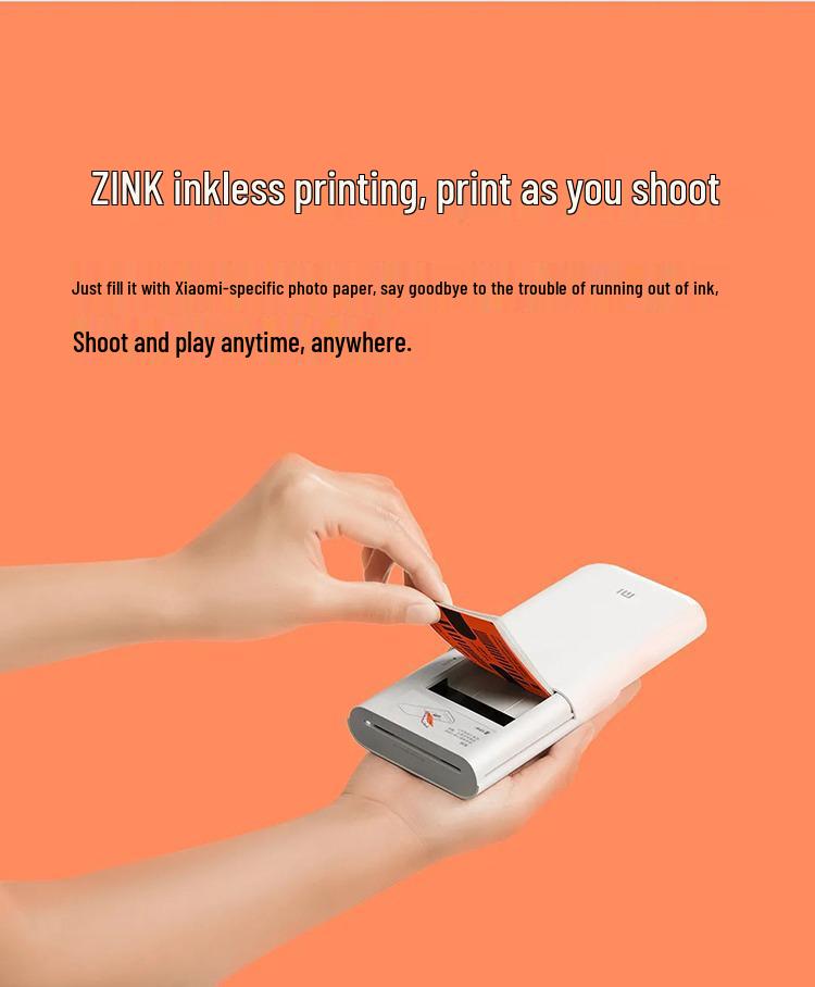 Xiaomi Pocket Photo Printer 3" Instant Sticker Photo Paper