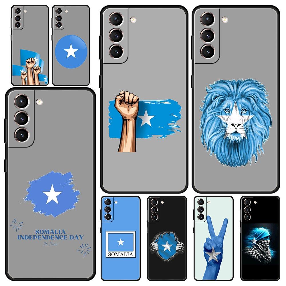 Phone Case For Samsung Galaxy S25 Edge S24 S23 S22 S21 Ultra S20 FE 5G S10 S10E S9 Plus Soft Cover Somali Somalia National Flag