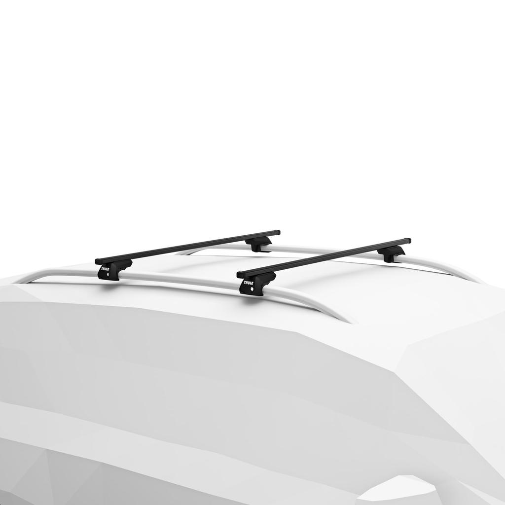 Thule Base Carrier, Set of 2 Steel Square Bars, 135cm, Black, TH7124