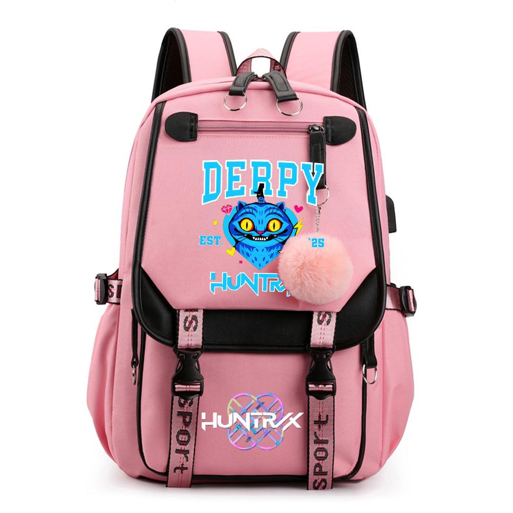 Anime Niedlicher Cartoon K-Pop Bedruckter Rucksack Schultasche für Teenager Schüler Mädchen Junge Bücherrucksack Große Kapazität Wasserdicht Reisetasche Kindergeschenk Rucksack