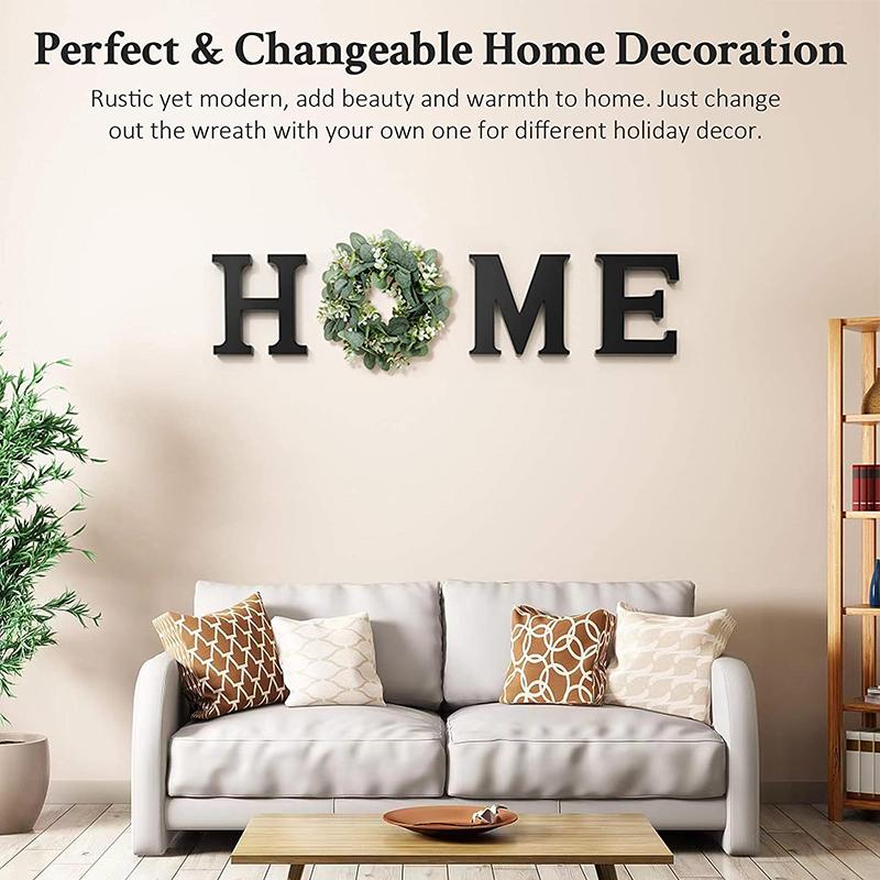 

Wood Home Sign for Wall Decor Modern Decorative Hanging HOME Pendant