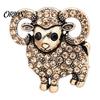Decorative Brooches Sheep Shape Brooch Pin, Alloy Animal Lapel Pin for Men Women, Hats Bags Scarves Clothes Accessory