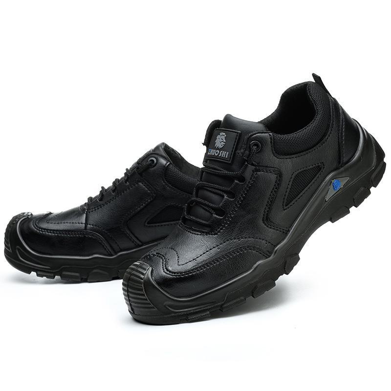 

Мужские высокие защитные ботинки со стальным носком: Износостойкая, противоударная, противопрокольная, маслостойкая защитная обувь для строительных площадок. 301, size 47