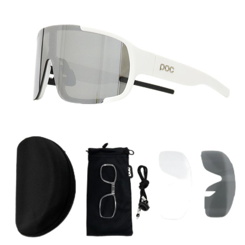 Own a large quantity POC Cycling glasses, outdoor running sports, road bike equipment with accessories