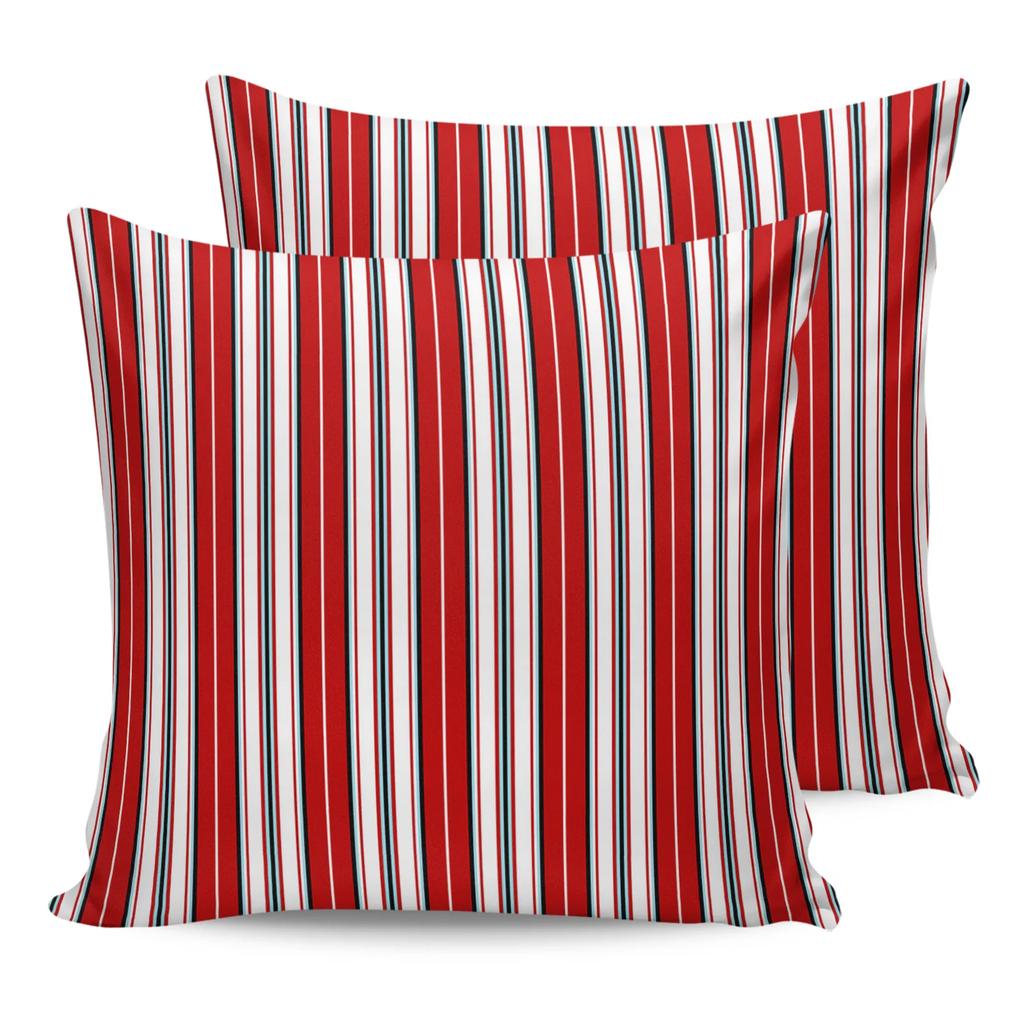 Navy Blue White Stripes Waterproof Pillow Cover Home Office Decoration Pillow Case Chair Sofa Cushion Cover