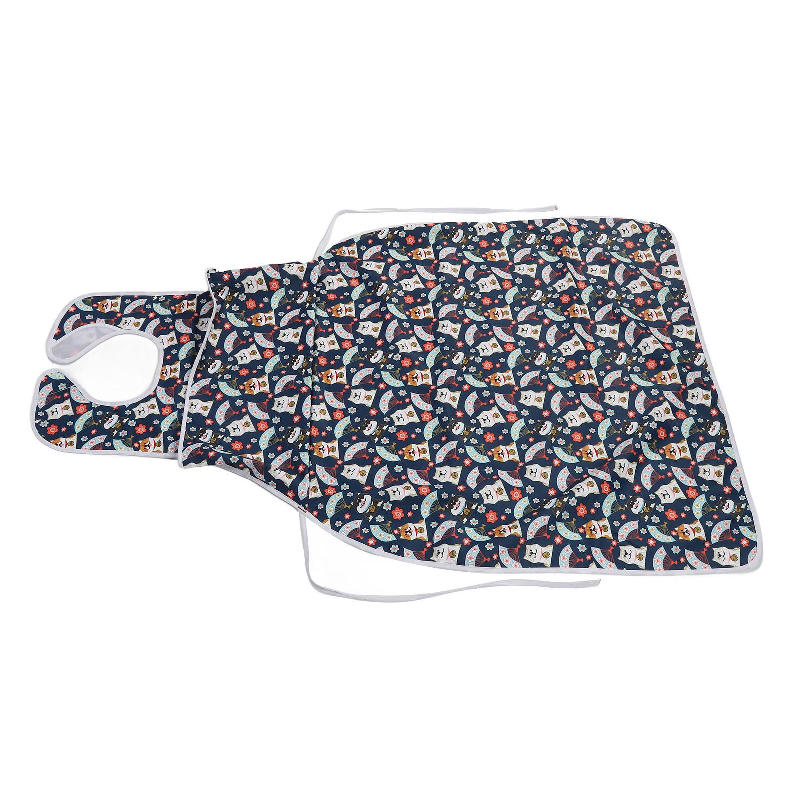 

Взрослый длинный нагрудник большой размер широкий многоразовый водонепроницаемый мультяшный моющийся защитный чехол для одежды для пожилых людей