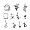 10 pièces Pendentifs Charms Lapin Couleur Argent Ancien Accessoires de Bijoux Charms Lapin Pour la Fabrication de Bijoux
