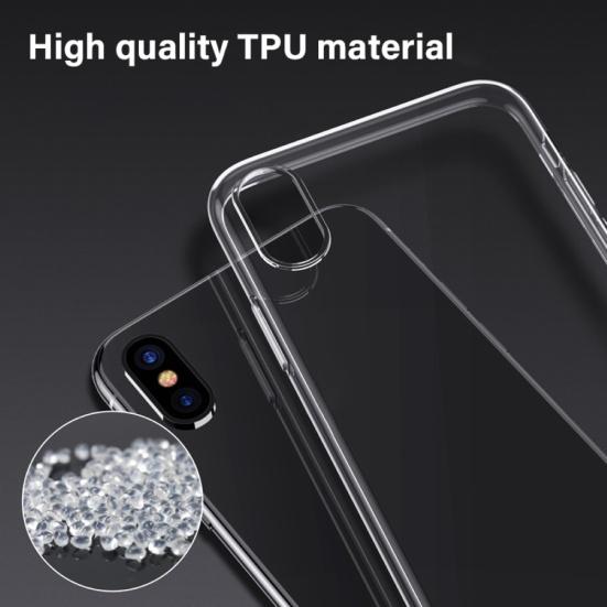 Clear Soft TPU Protective Case Cover Phone Back for iPhone X XR XS