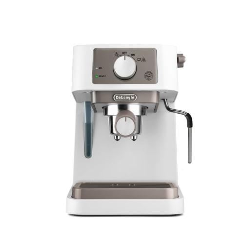 De'Longhi Espresso Maker, Stilosa EC235J-W, Cappuccino, Latte Art, Espresso Machine with Stainless Steel Milk Froster, Stylish Entry-Level Model, Whit