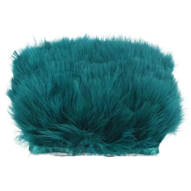 1Meter Marabou Feathers Tassel Fringe Trim Turkey Feather Tape Ribbon Clothes Sewing DIY Clothing Accessories Wedding Decoration
