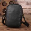 New Men's Shoulder Bag Leather Men's Bag Messenger Small Backpack Mini First Layer Cowhide Tide Brand Small Bag Men's Soft Bag