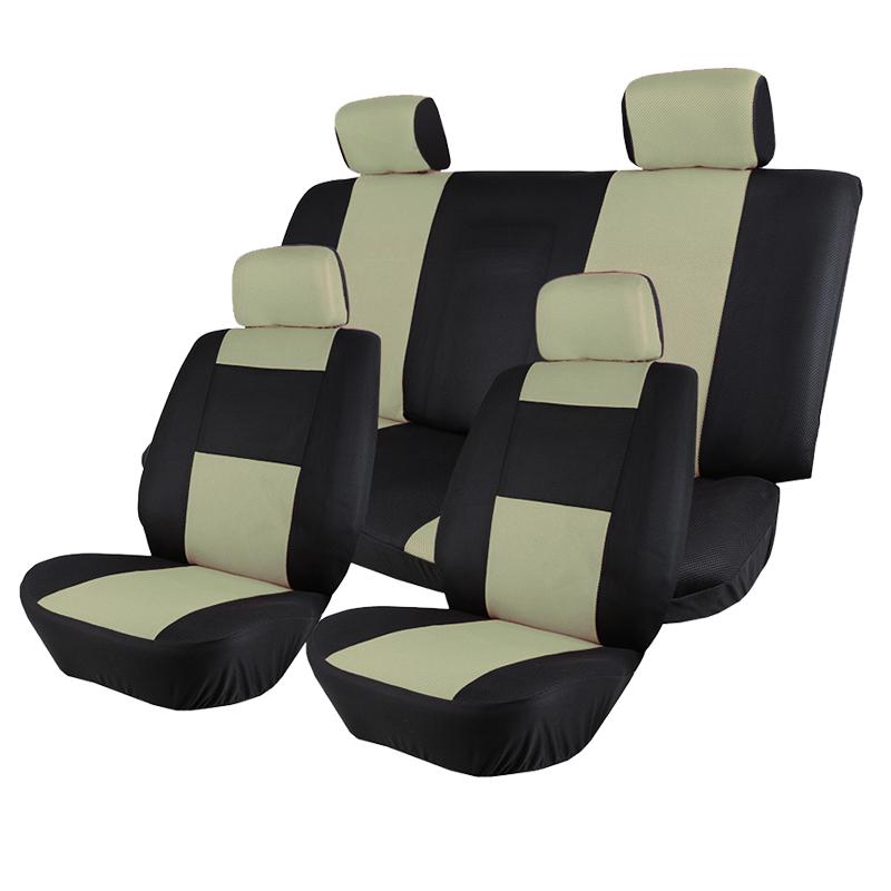 

1 комплект, универсальный чехол на сиденье для пятиместных автомобилей, сэндвич-сетка, дышащий материал, четыре сезона, обычные автомобильные чехлы на сиденья