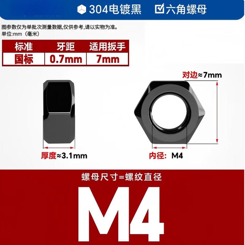 AVADEN 304 Stainless Steel Hex Nuts