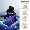 Customiz Name Personality Pokémon Gengar Blanket Soft &Warm Sofa Office Bed Travel Lunch Break Blanket, Gift Suitable All Seasons