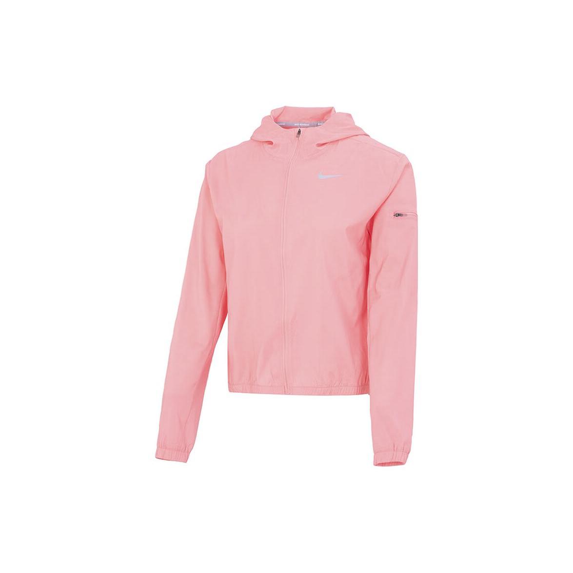 

New Nike Women ss Sports Hooded Jacket Rose Pink DH1991-612 L