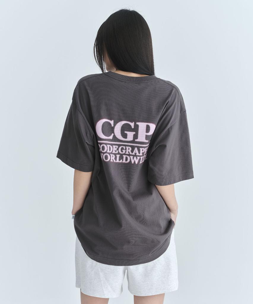CGP Square Color Logo Short Sleeve T-Shirt - Charcoal