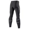 Santic Men's Fleece-Lined Cycling Pants for Autumn and Winter, 4D Padded, Warm, Windproof, Breathable, and Elastic, Black, Size L
