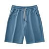 Summer Knitted Pure Cotton Japanese Terry Retro Sports Drawstring Five-point Casual Shorts Men's Sleeper Pants