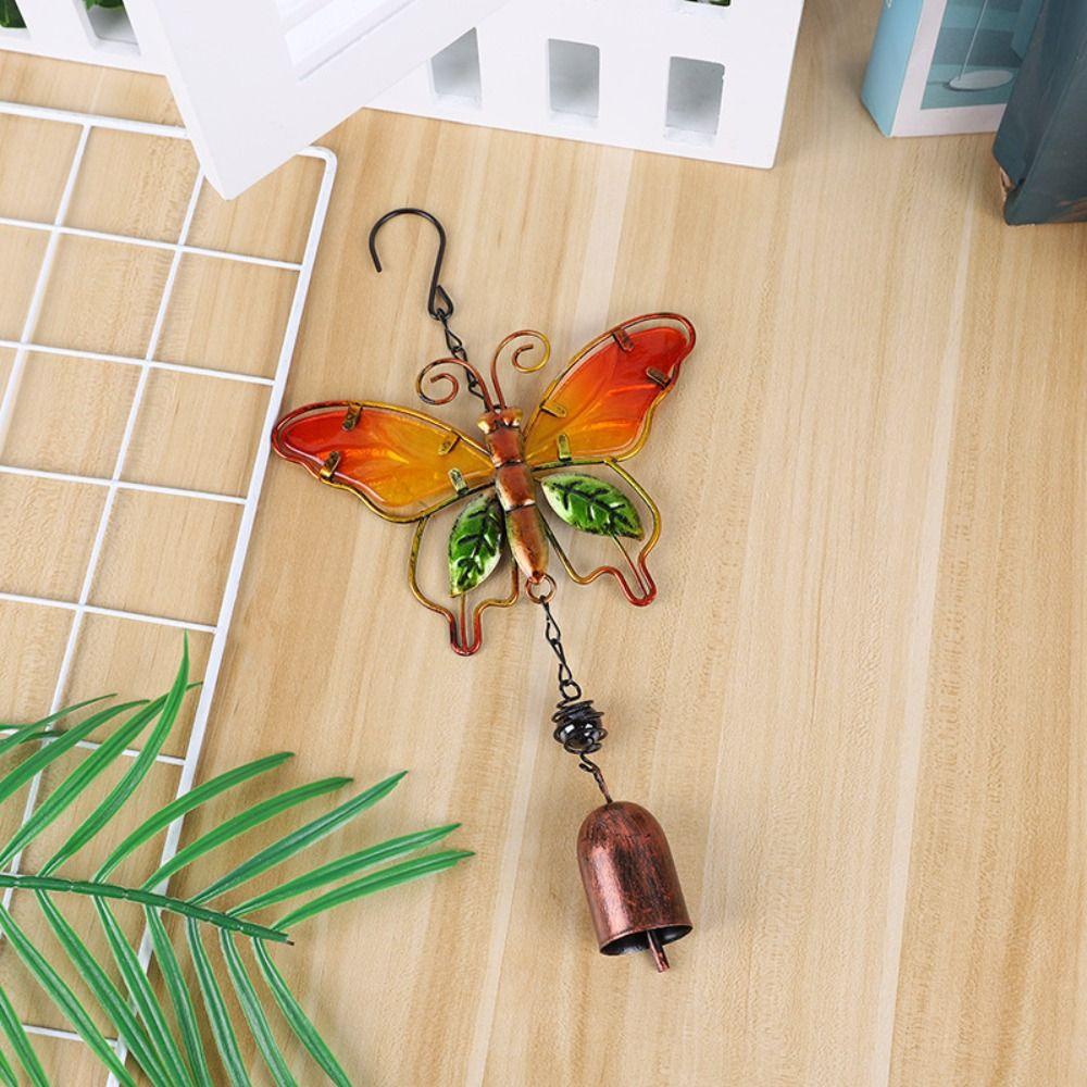 Painted Bell Pendant Vintage Hanging Decoration Blessing Butterfly Wind Chime  Scenic Spot