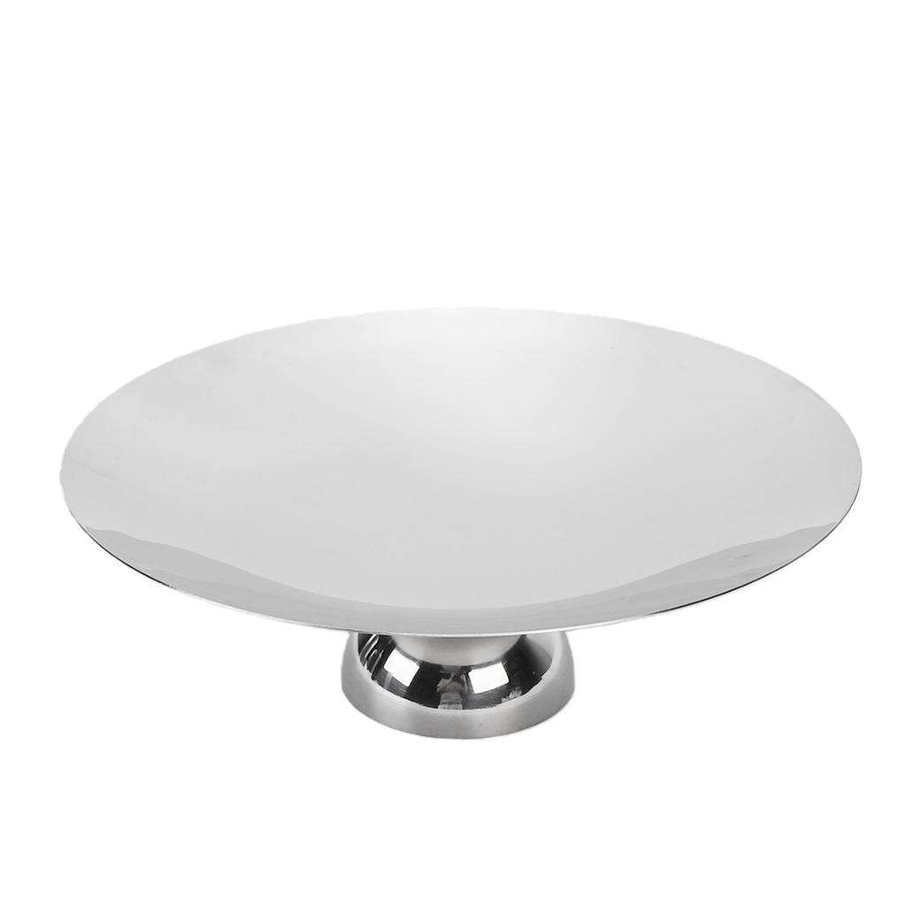 Pedestal Bowl Nordic Style Multifunctional Stainless Steel Footed Dessert Snack Tray for Living Room