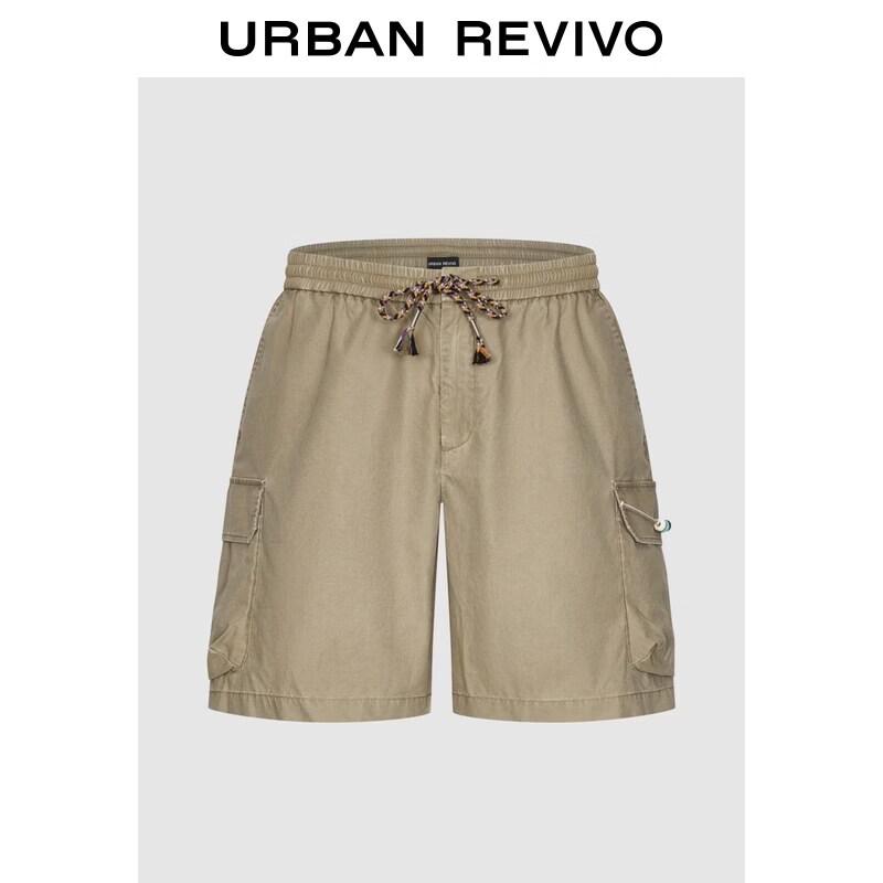 UR Men s Casual Braided Tie Loose Cargo Shorts 32 хаки