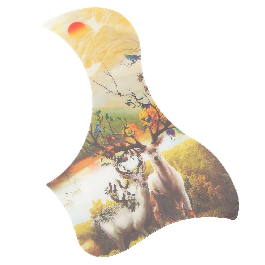 Acoustic Guitar Pickguard PVC Front Guard Plate Pretty Pattern Instrument Accessory