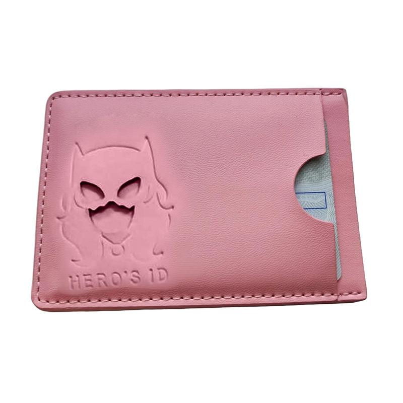 

Кожаный Стиль Персонаж ID Кошелек Для Дизайна Персонажа С Вырезами Множество Отделений для Карт Хранение Визитница Зажим Подарок