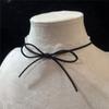 White Lace Bow Choker Clavicle Necklace Korean Style Sweet Women Neck Jewelry