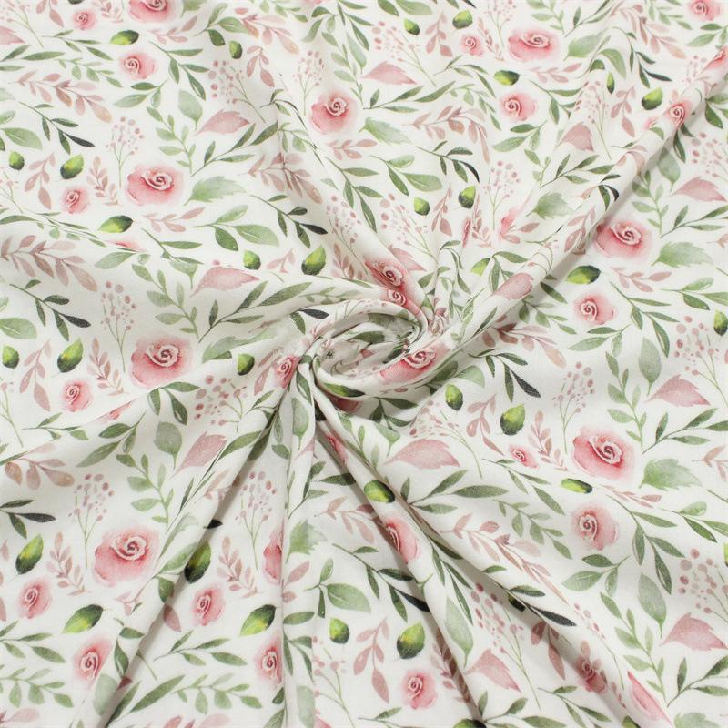 150X100cm Double Layer Gauze Fragmented Flowers Printing 70% Eco-Friendly Bamboo Fiber 30% Cotton Knitted Baby Fabric DIY Cloth