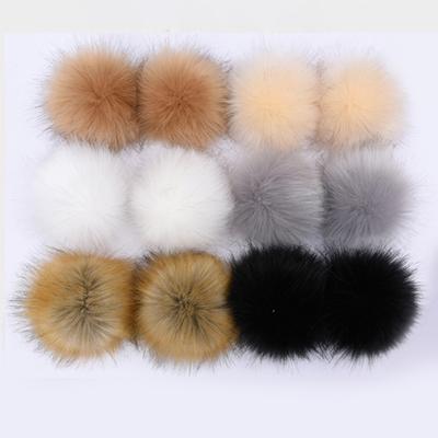 1PC Schlüsselanhänger Kunstfell Pompon DIY Dekoration 8/10cm Schuhe Mütze Kunstfell Ball Schmuck Geschenk Flauschig